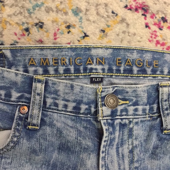 AE Flex Distressed Skinny Jeans Size 34 - Picture 3 of 6